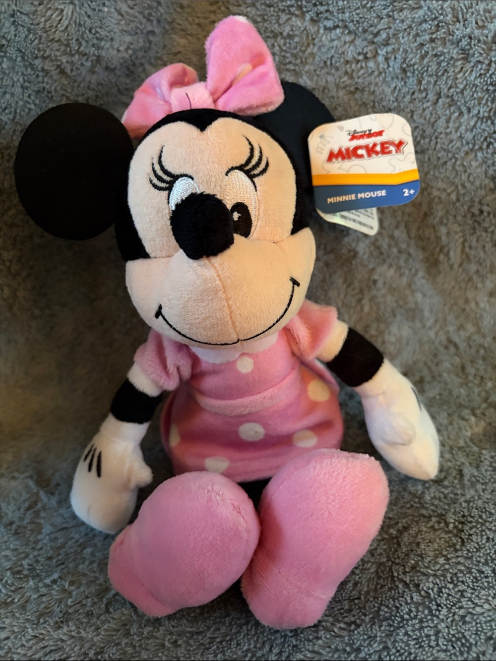 Disney Minnie Mouse Pink Polka Dot Plush Doll